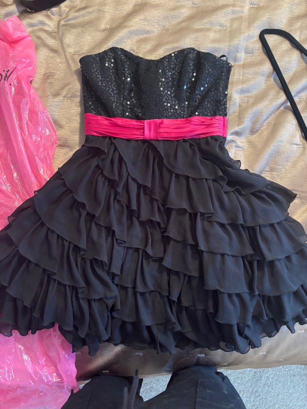 Betsey Johnson strapless ruffle cupcake dress